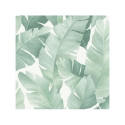 Papier peint vinyle intisse motif botanical vert