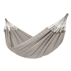 Hamac double de jardin en tissu Brisa gris almond