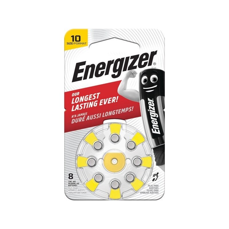 Lot de 8 piles auditive zinc  1.4 V  ENERGIZER