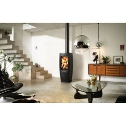 Poêle à bûche SUPRA Zoé noir, 10 kW