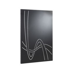 Plaque de protection murale noir sable EQUATION Infinity gauche, l.80 cm x H.12