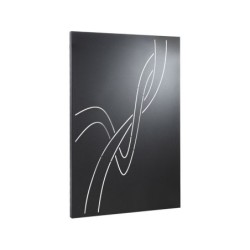 Plaque de protection murale noir sable EQUATION Infinity droite, l.80 cm x H.12