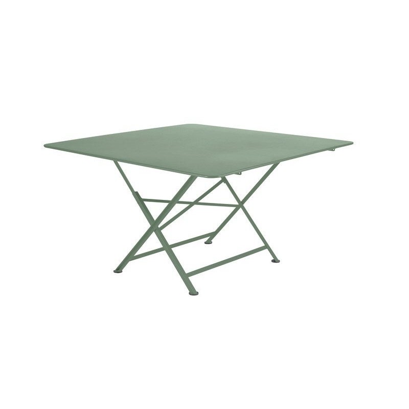 Table de jardin FERMOB Cargo carré vert 8 personnes