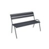 Banc de jardin FERMOB Monceau en acier noir