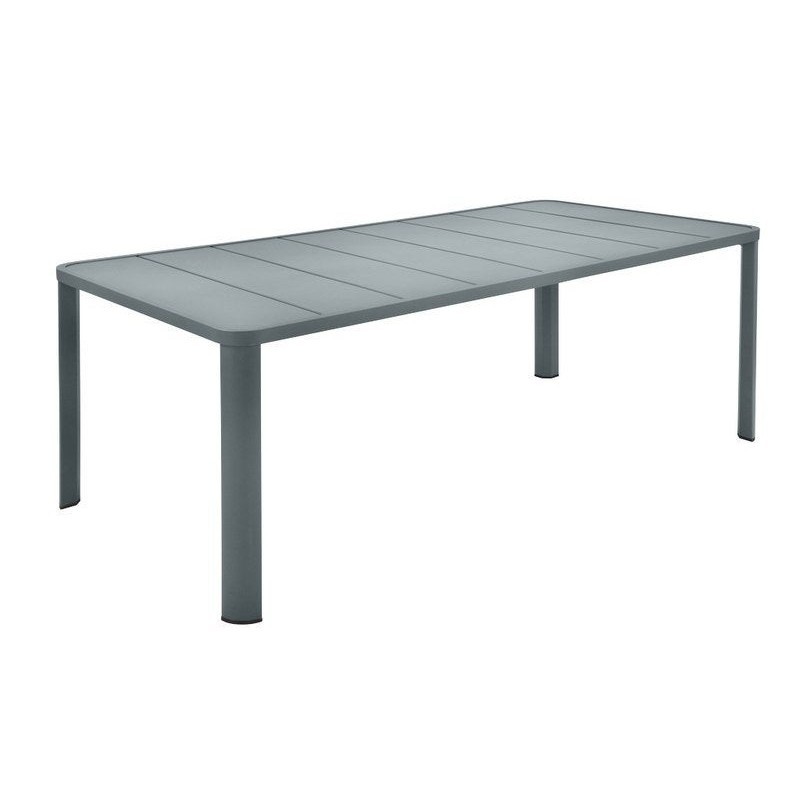 Table de jardin FERMOB Oleron rectangulaire gris orage 8/10 personnes