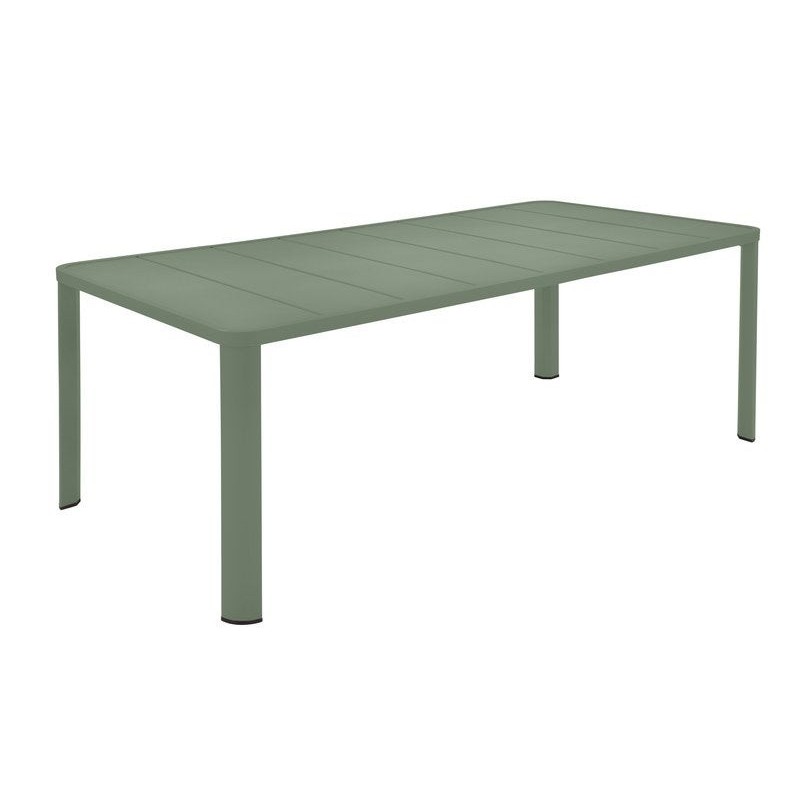 Table de jardin FERMOB Oleron rectangulaire vert 10 personnes