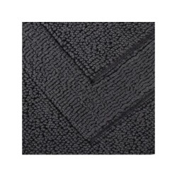 Tapis de bain l.50 x L.80 cm gris, Terry SENSEA