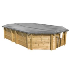 Bâche hiver rectangulaire Pool'N Box, BWT MYPOOL, L.650 x l.270 cm