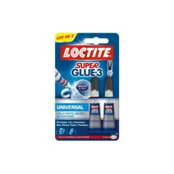 Colle de reparation loctite superglue-3 original liquide tube 3g x2