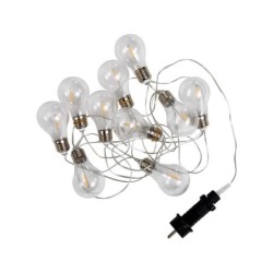 Guirlande extérieure LED intégrée 10 ampoules blanc chaud 350 lm Stella 4.5 m