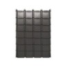 Plaque de toiture Easy anthracite Linea IKO,  l.0.86 x L.1.13m