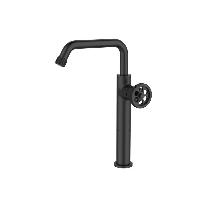 Mitigeur lavabo noir mat, ESSEBAGNO Indus XL