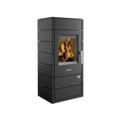 Poêle à bûche JUSTUS Tova w+ noir, 6 kW