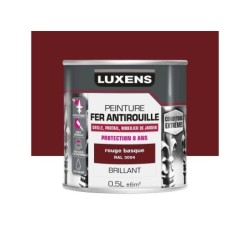 Peinture Fer Extérieur Luxens Rouge Provence Glossy 0.5 L