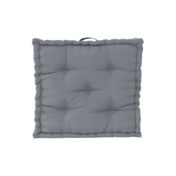 Coussin de sol Luck, gris l.40 x H.40 cm