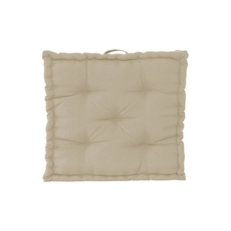 Coussin de sol Luck, beige l.60 x H.60 cm