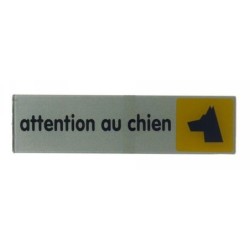 Plaque Attention Au Chien En Plastique