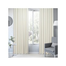 Rideau tamisant, coton biologique, Leya beige l.140 x H.280 cm