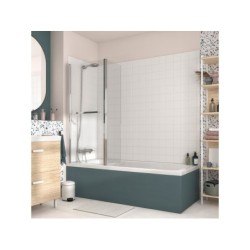 Pare-Baignoire Pivotant Pliant, H.140 X L.107 Cm Easy