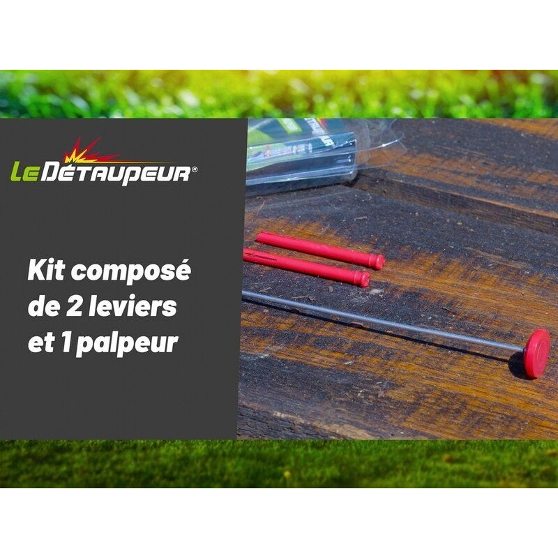 Piège antitaupes Kit 2 tiges + 1 palpeur DETAUPEUR