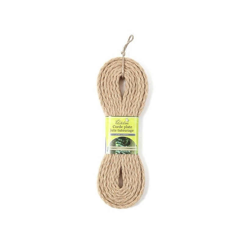 Corde Plate En Fibre De Jute La Cordeline, L.5 M