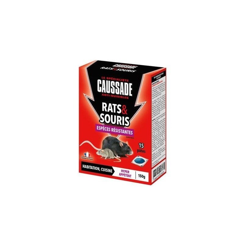 Pâte anti-rats et souris, CAUSSADE, 150g