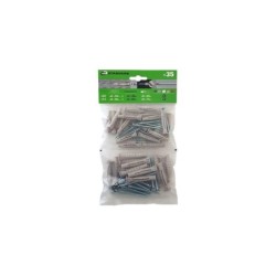 Lot De 35 Chevilles À Expansion Standers, Diam.6, 8 Et 10 Mm X L.40 Mm