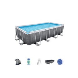 Piscine hors-sol tubulaire POWERSTEEL BESTWAY, L.5.49 x l.2.74 x H.1.22 m