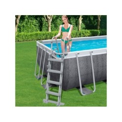 Piscine hors-sol tubulaire POWERSTEEL BESTWAY, L.5.49 x l.2.74 x H.1.22 m