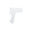 Console simple en acier verni, P.25 cm entraxe 50 mm blanc