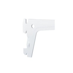 Console simple en acier verni, P.40 cm entraxe 50 mm blanc