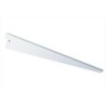 Console double en acier verni, P.37 cm entraxe 50 mm blanc