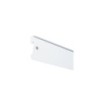 Console double en acier verni, P.37 cm entraxe 50 mm blanc