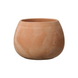 Pot En Terre Cuite Deroma, Diam. 38 X Haut. 28 Cm, Terre Cuite Rosée