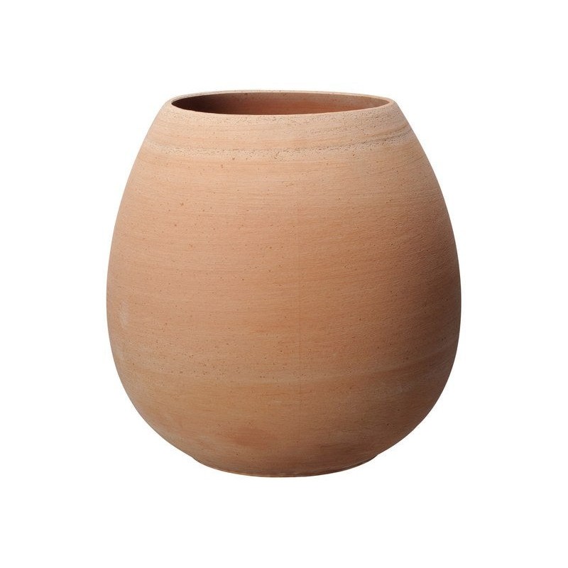 Pot En Terre Cuite Deroma, Diam. 28 X Haut. 28 Cm, Terre Cuite Rosée