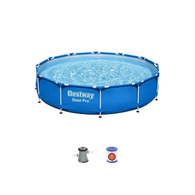 Piscine hors-sol tubulaire BESTWAY, Diam.3.66 x H.0.76 m