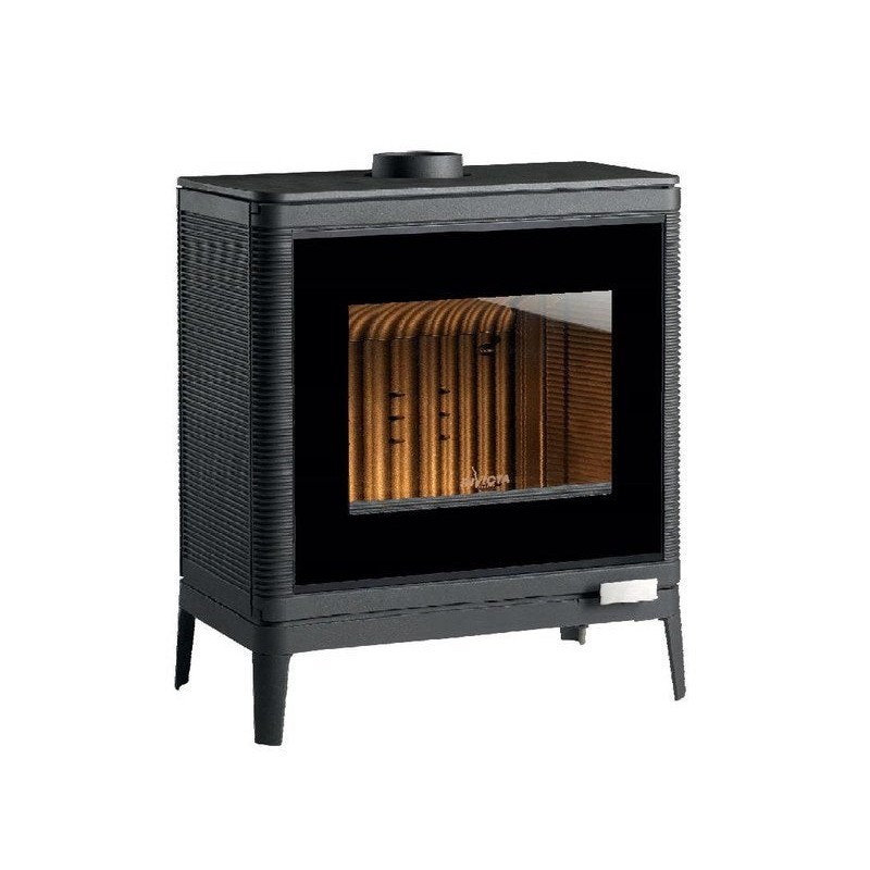 Poêle à bûche INVICTA Kazan anthracite, 9 kW