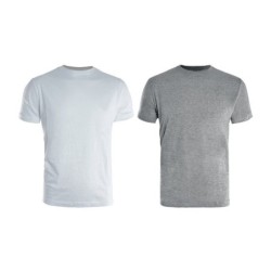 Lot De 2 Tee-Shirts De Travail Bicolore Blanc / Gris, Taille L, Kapriol