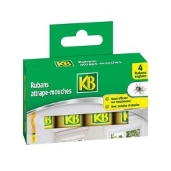 Lot de 4 rubans attrape mouches, KB