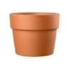 Pot Terre Cuite Deroma Perfetto Cotto Diam.24.5 X L.24.5 X H.19.7 Cm Terre Rouge