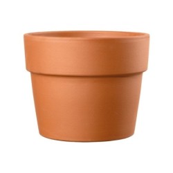 Pot Terre Cuite Deroma Perfetto Cotto Diam.29.4 X L.29.4 X H.23.6 Cm Terre Rouge