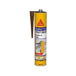 Mastic colle Sikaflex 11FC, SIKA, 300 ml marron