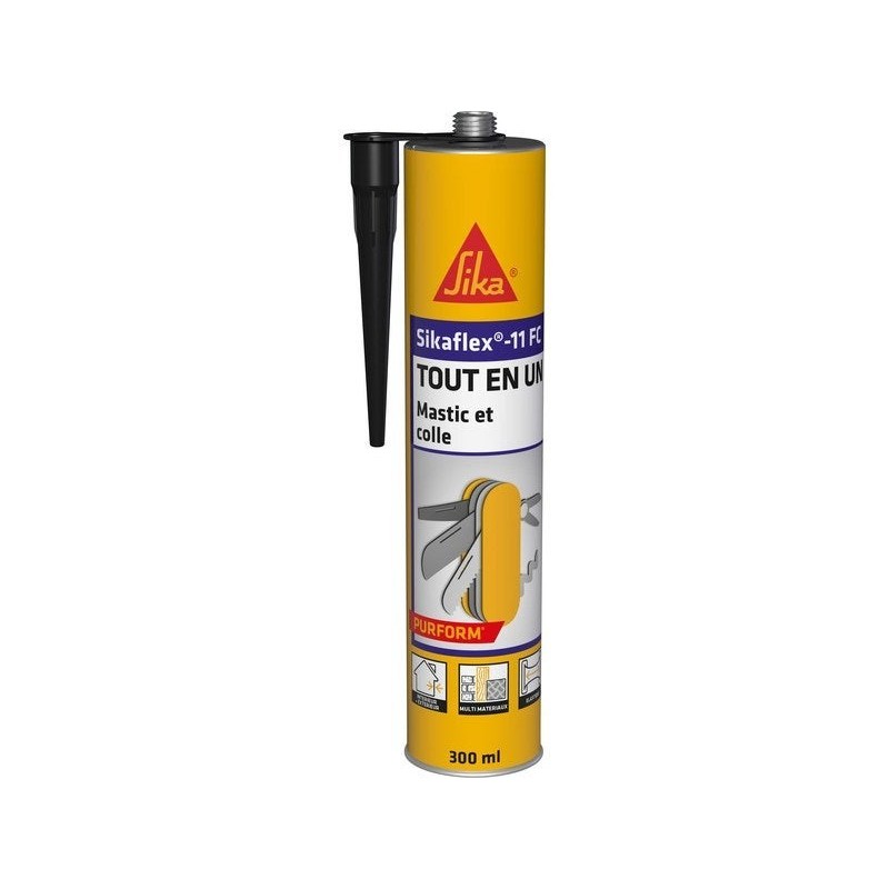 Mastic colle Sikaflex 11FC, SIKA, 300 ml noir