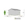 Abri De Jardin Bois Naterial Kerno Axess+ Traité Autoclave Ep.28 Mm, 9.05 M² LDD