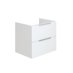 Meuble de salle de bains simple vasque l.60 x H.53 x P.45 cm, blanc, Essential