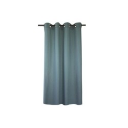 Rideau tamisant, Sunny, coton vert aqua l.140 x H.280 cm INSPIRE