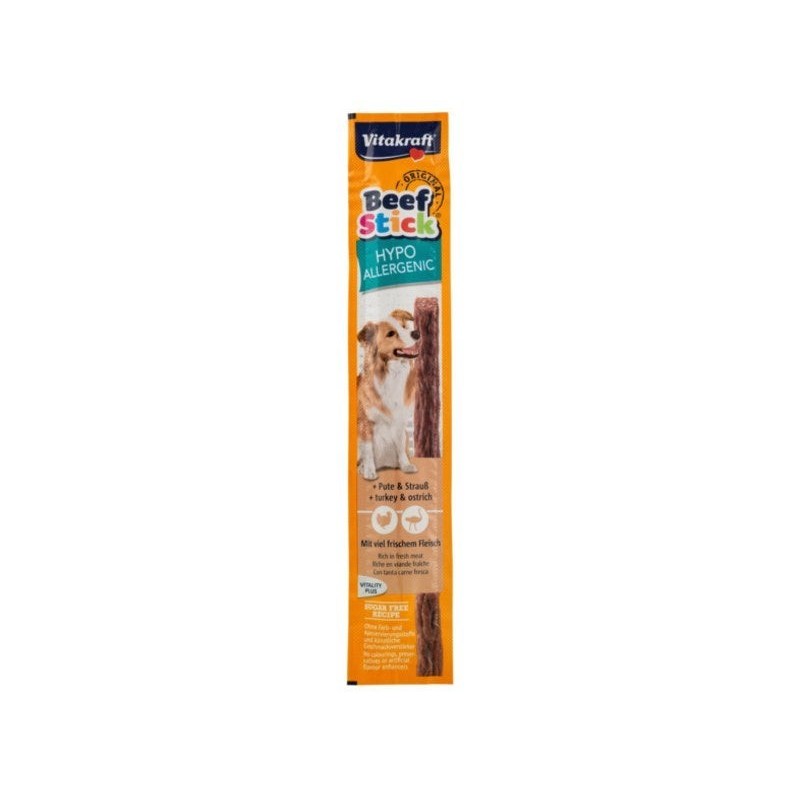 Friandise chien beef stick hypoallergique 1pc 12g , VITAKRAFT