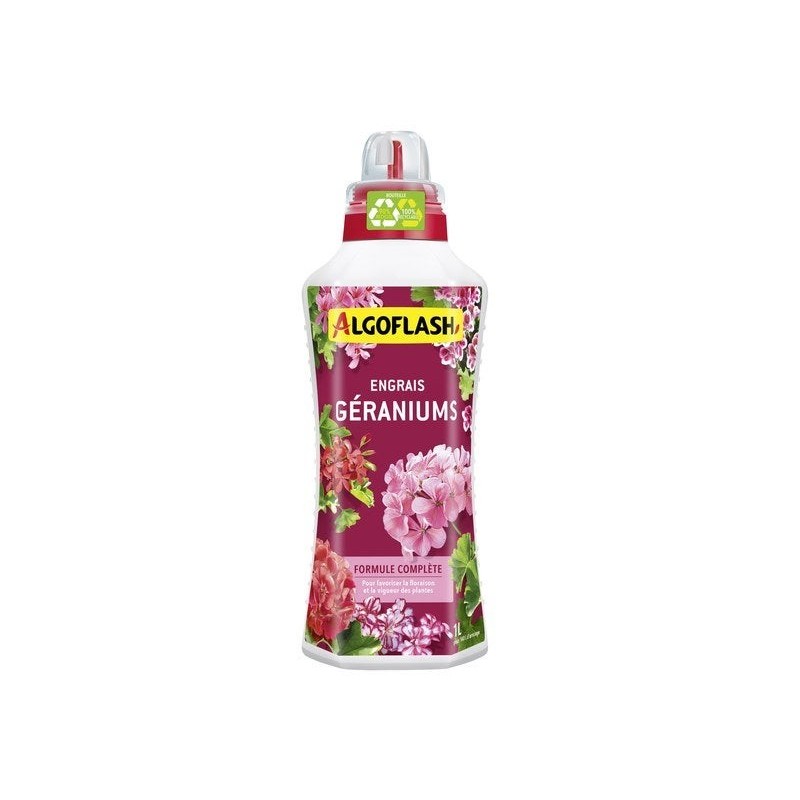 Engrais géraniums ALGOFLASH 1 litre