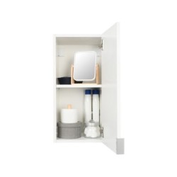 Caisson meuble haut, 1p l.30 x H.62 x P.32 cm, blanc, Essential