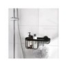 Panier de bain / douche a visser, noir, Neo